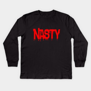 Nasty Logo Kids Long Sleeve T-Shirt